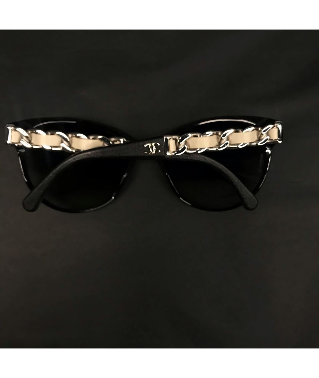 CHANEL PRE-OWNED Черные солнцезащитные очки, фото 2