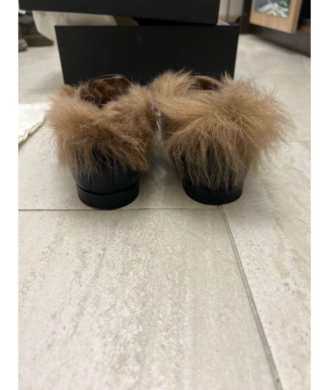 GUCCI Черные кожаные лоферы, фото 4