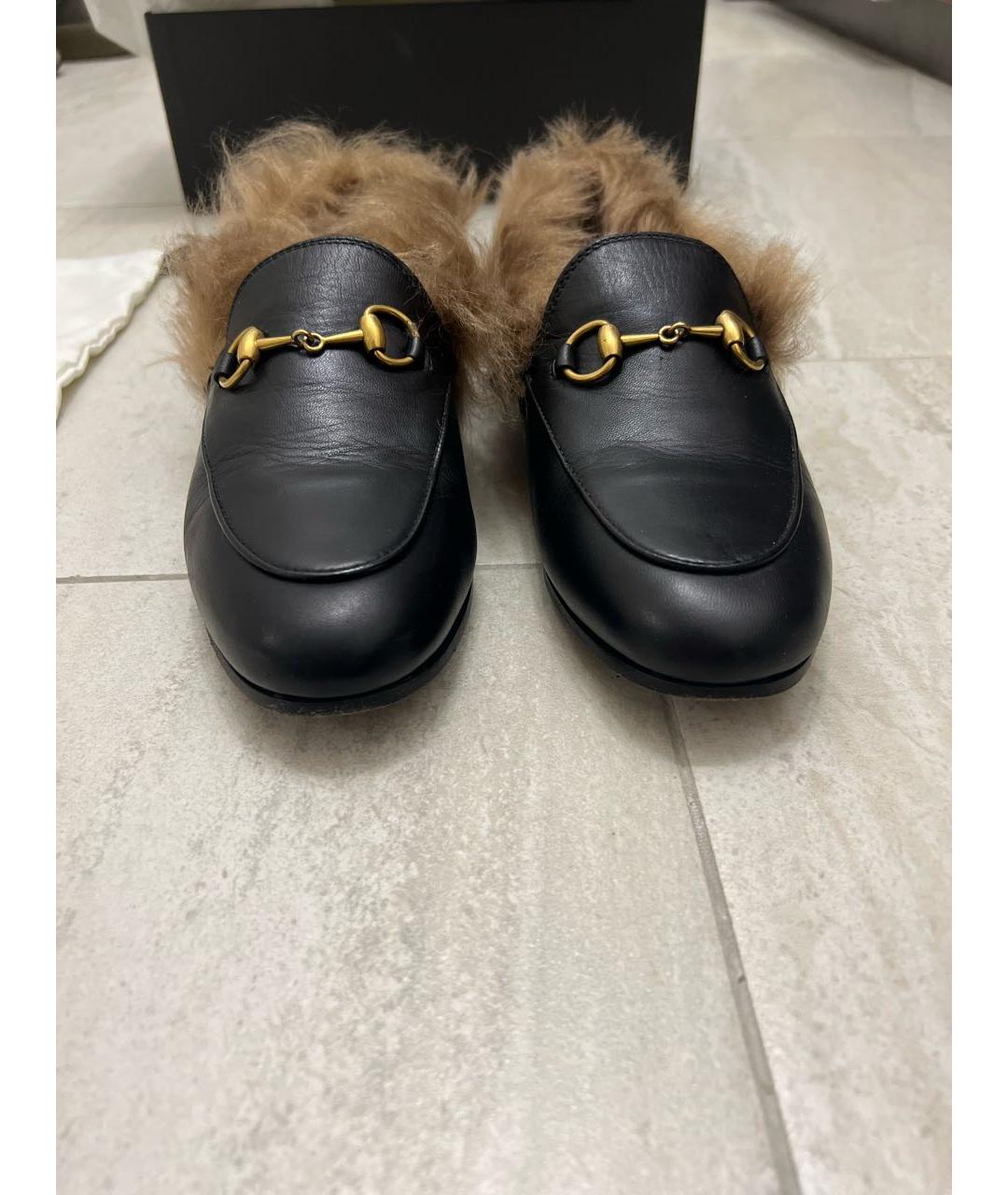 GUCCI Черные кожаные лоферы, фото 2