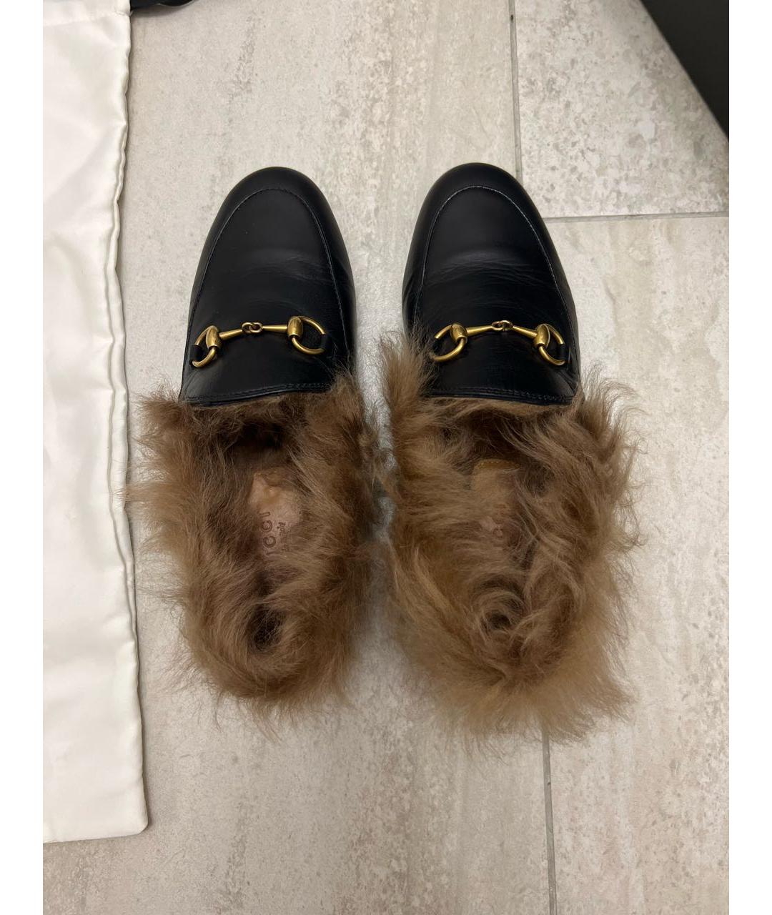 GUCCI Черные кожаные лоферы, фото 3