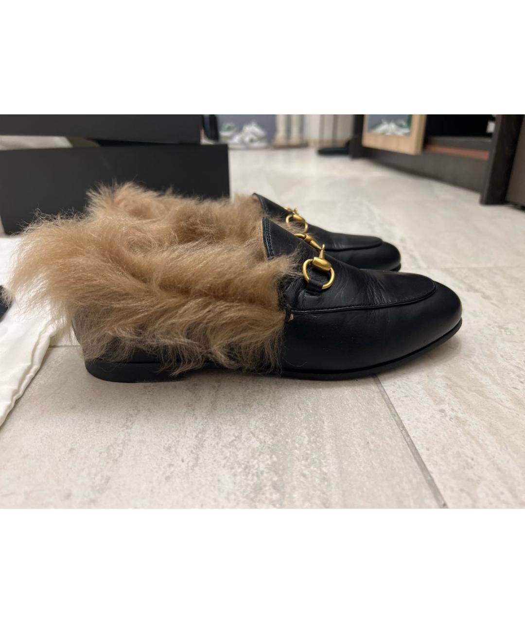 GUCCI Черные кожаные лоферы, фото 8