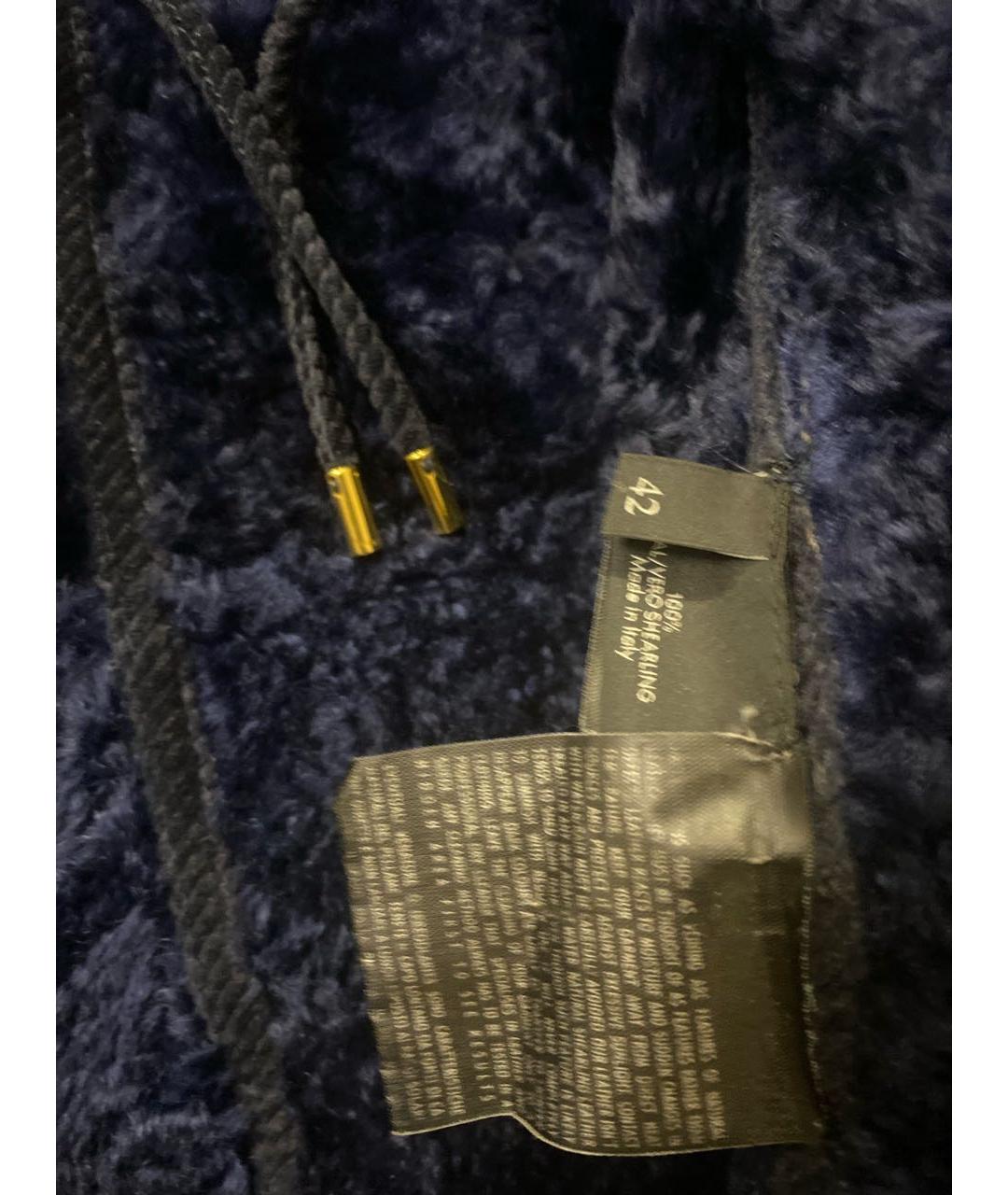 GUCCI Синяя замшевая дубленка, фото 7