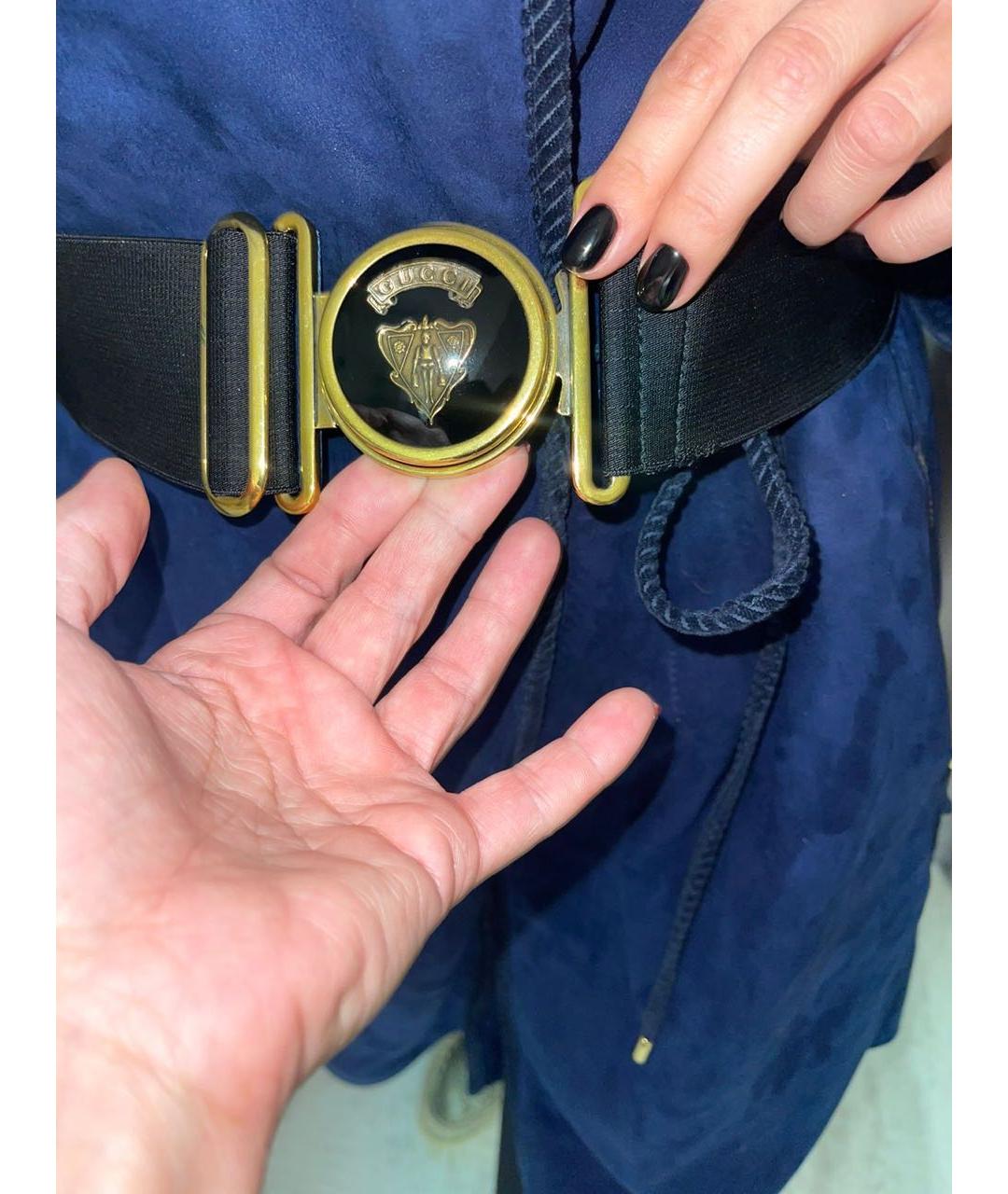 GUCCI Синяя замшевая дубленка, фото 5