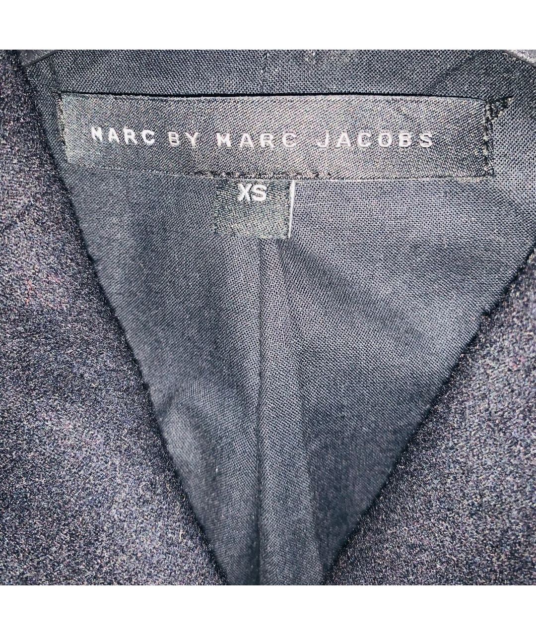 MARC BY MARC JACOBS Темно-синий шерстяной жакет/пиджак, фото 5