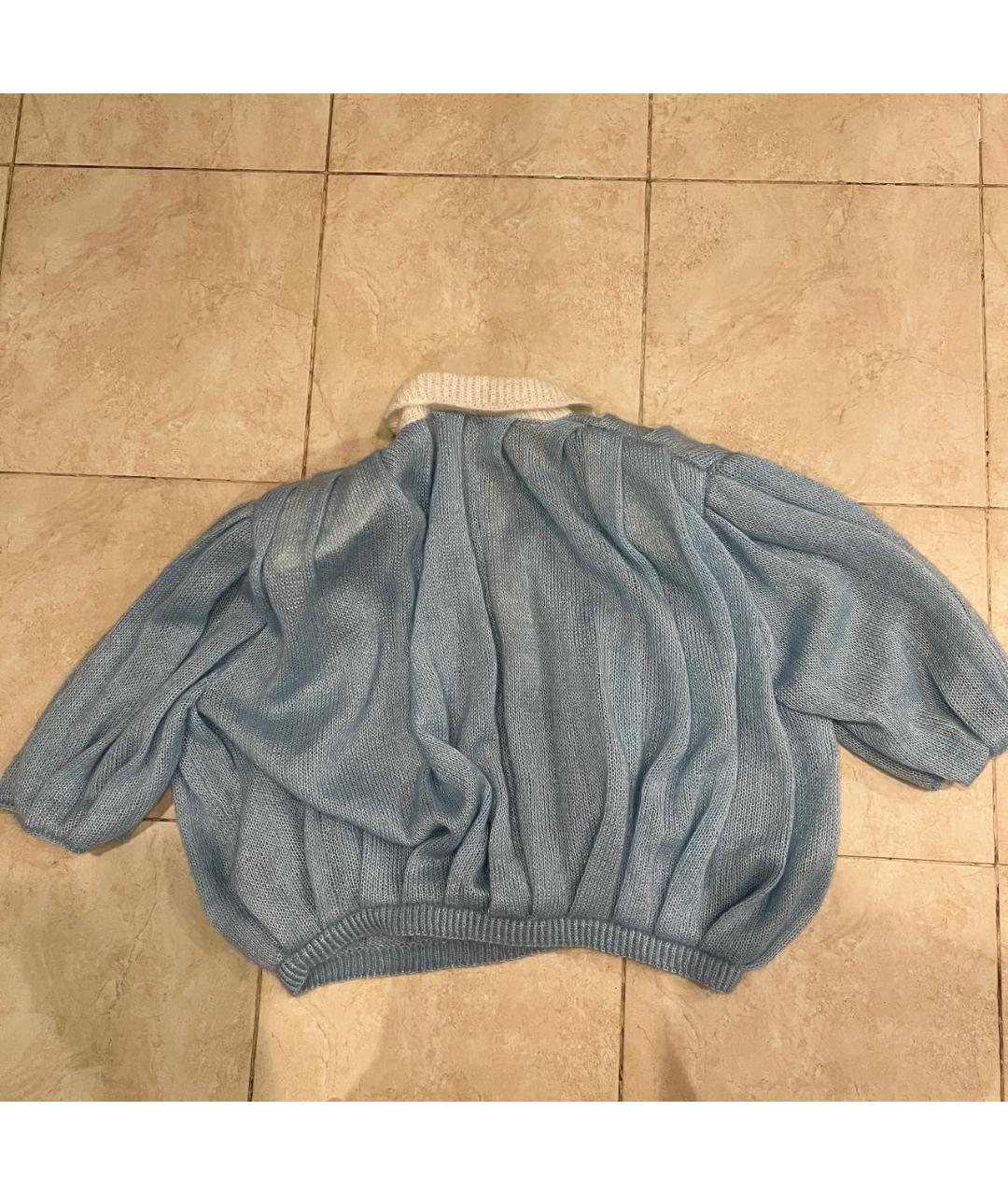 LALO Голубой шерстяной джемпер / свитер, фото 2