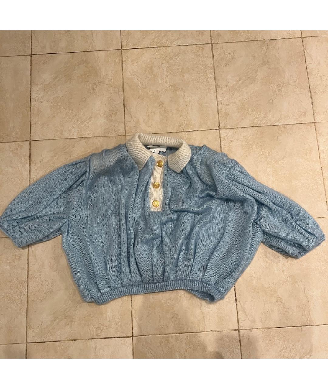 LALO Голубой шерстяной джемпер / свитер, фото 4