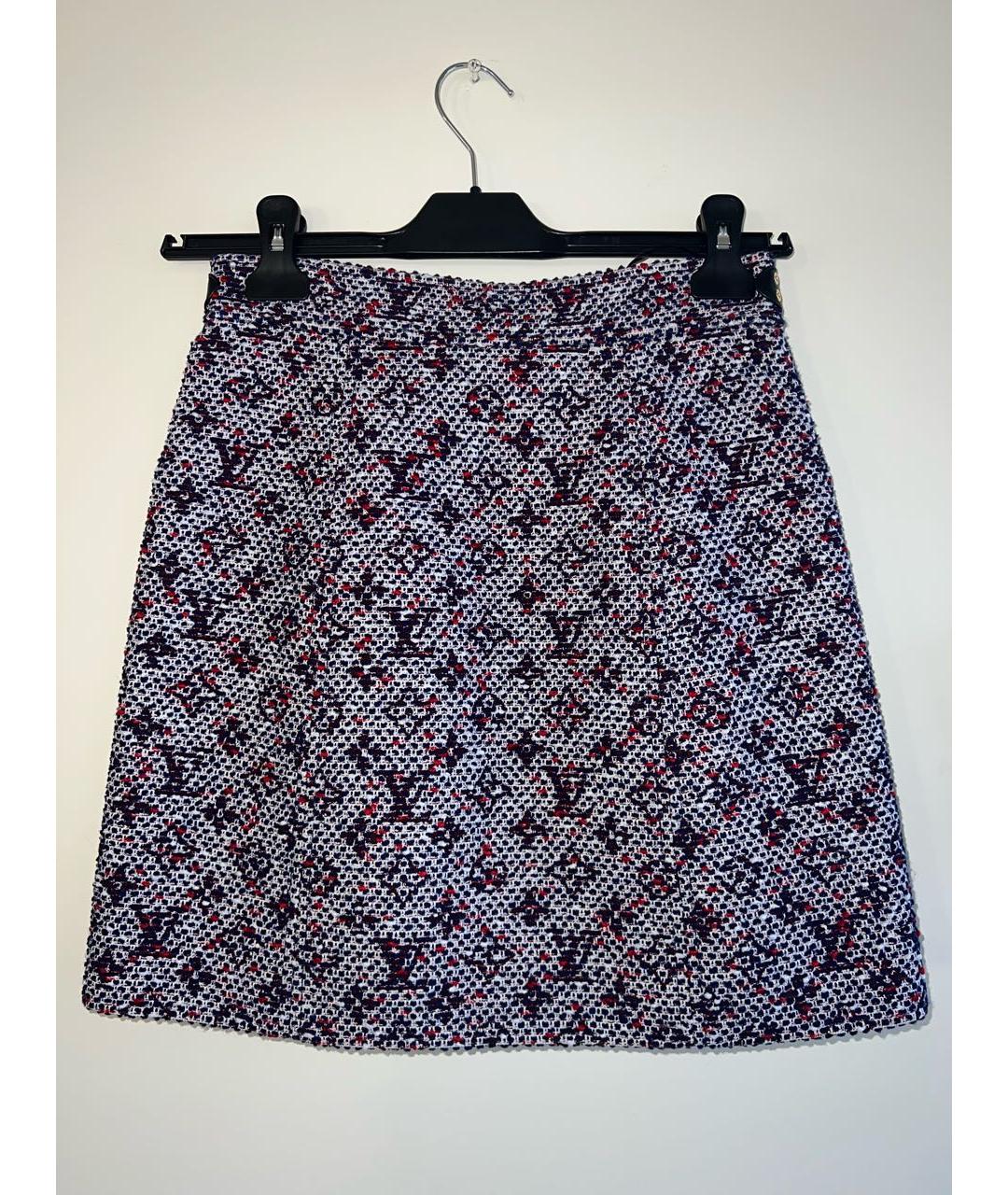 LOUIS VUITTON PRE-OWNED Мульти вискозная юбка мини, фото 2