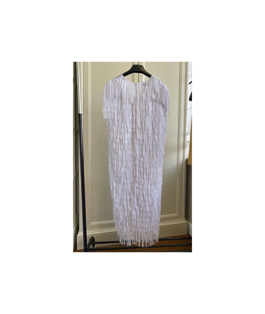 CHAPURIN Белое шифоновое коктейльное платье, фото 4