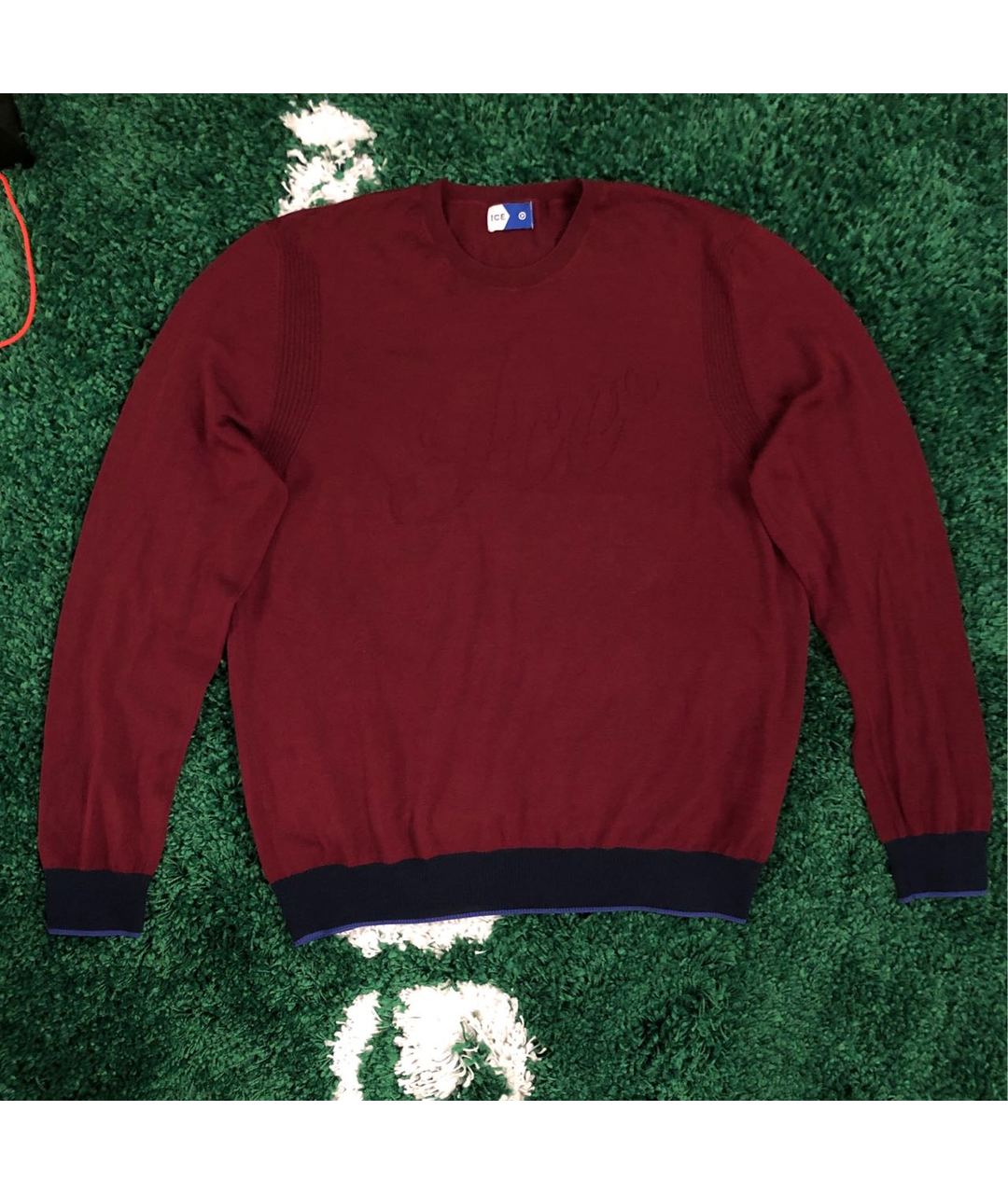 ICE PLAY Бордовый шерстяной джемпер / свитер, фото 7