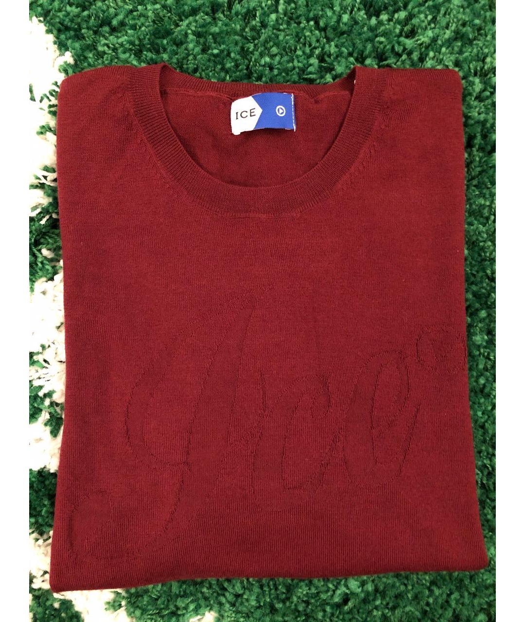 ICE PLAY Бордовый шерстяной джемпер / свитер, фото 4