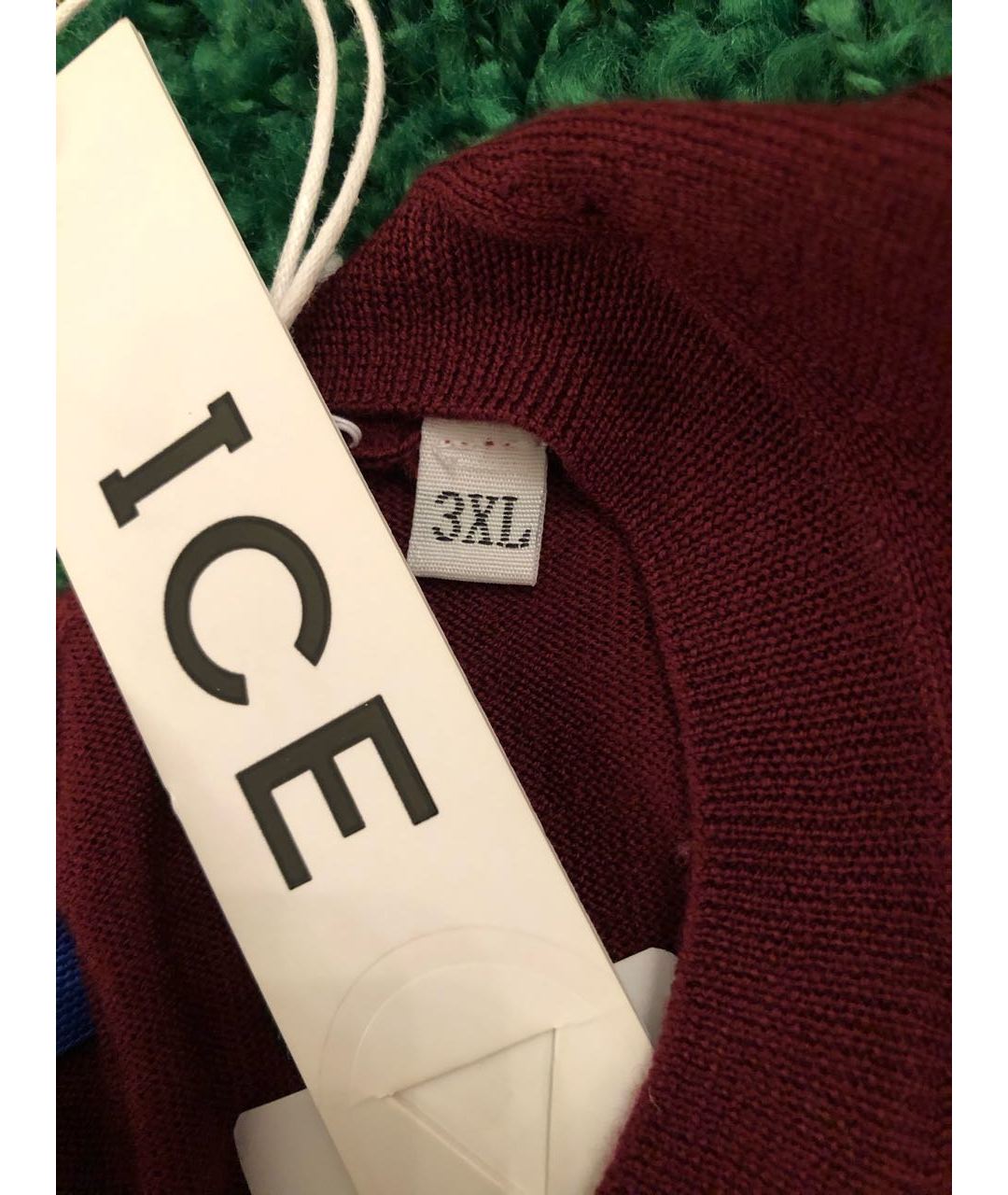 ICE PLAY Бордовый шерстяной джемпер / свитер, фото 5
