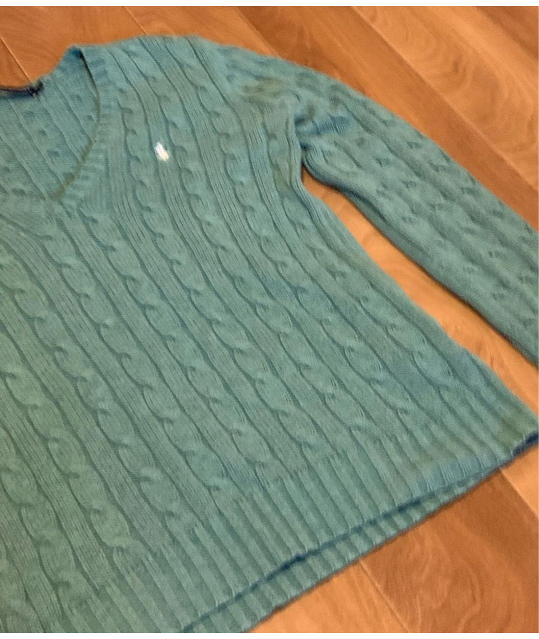 RALPH LAUREN COLLECTION Зеленый хлопковый джемпер / свитер, фото 8