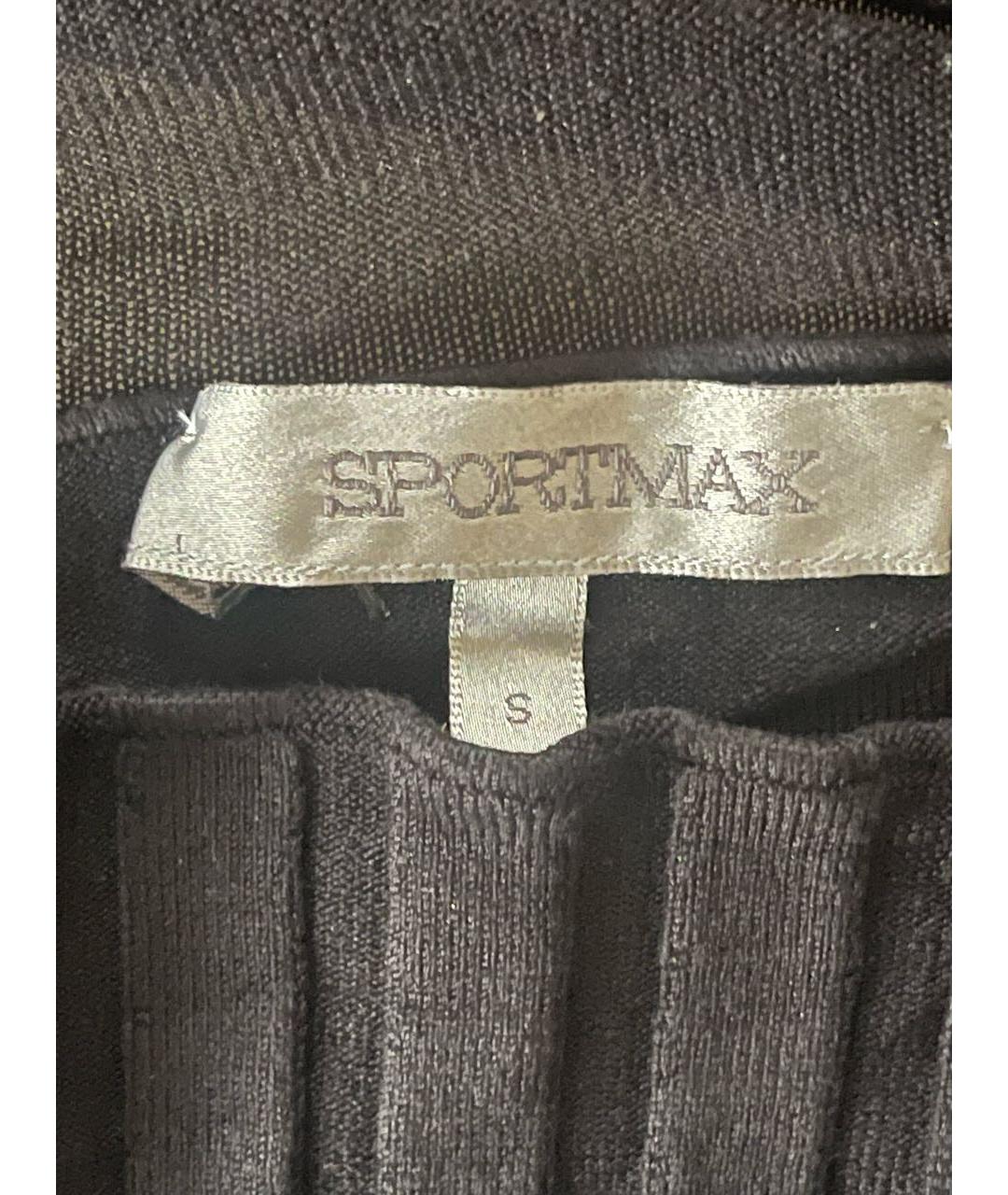SPORTMAX Черный джемпер / свитер, фото 3