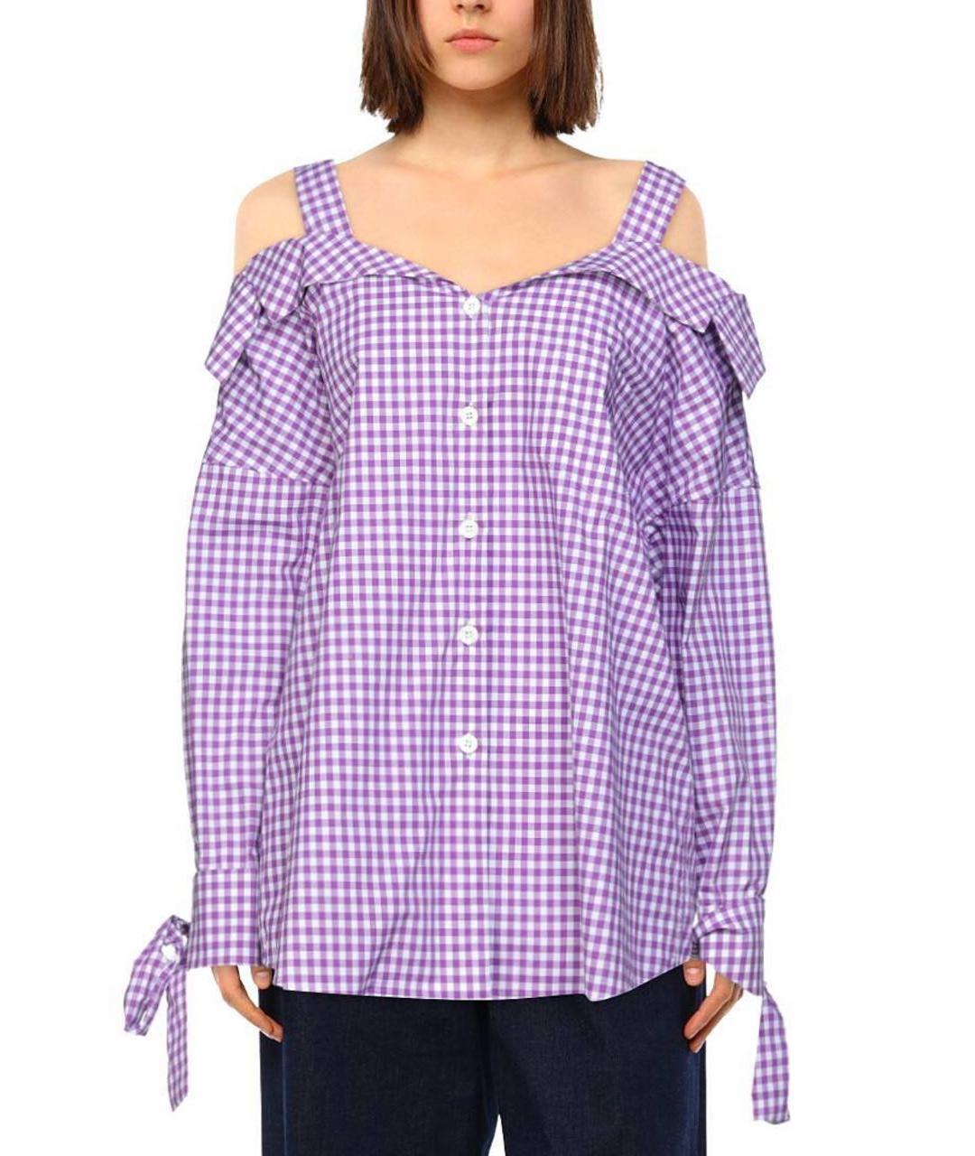 PRADA Фиолетовая хлопковая рубашка, фото 2