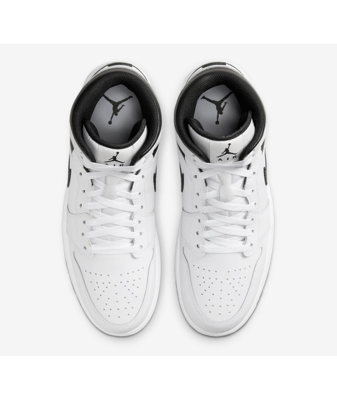 JORDAN Белые кожаные высокие кроссовки / кеды, фото 3