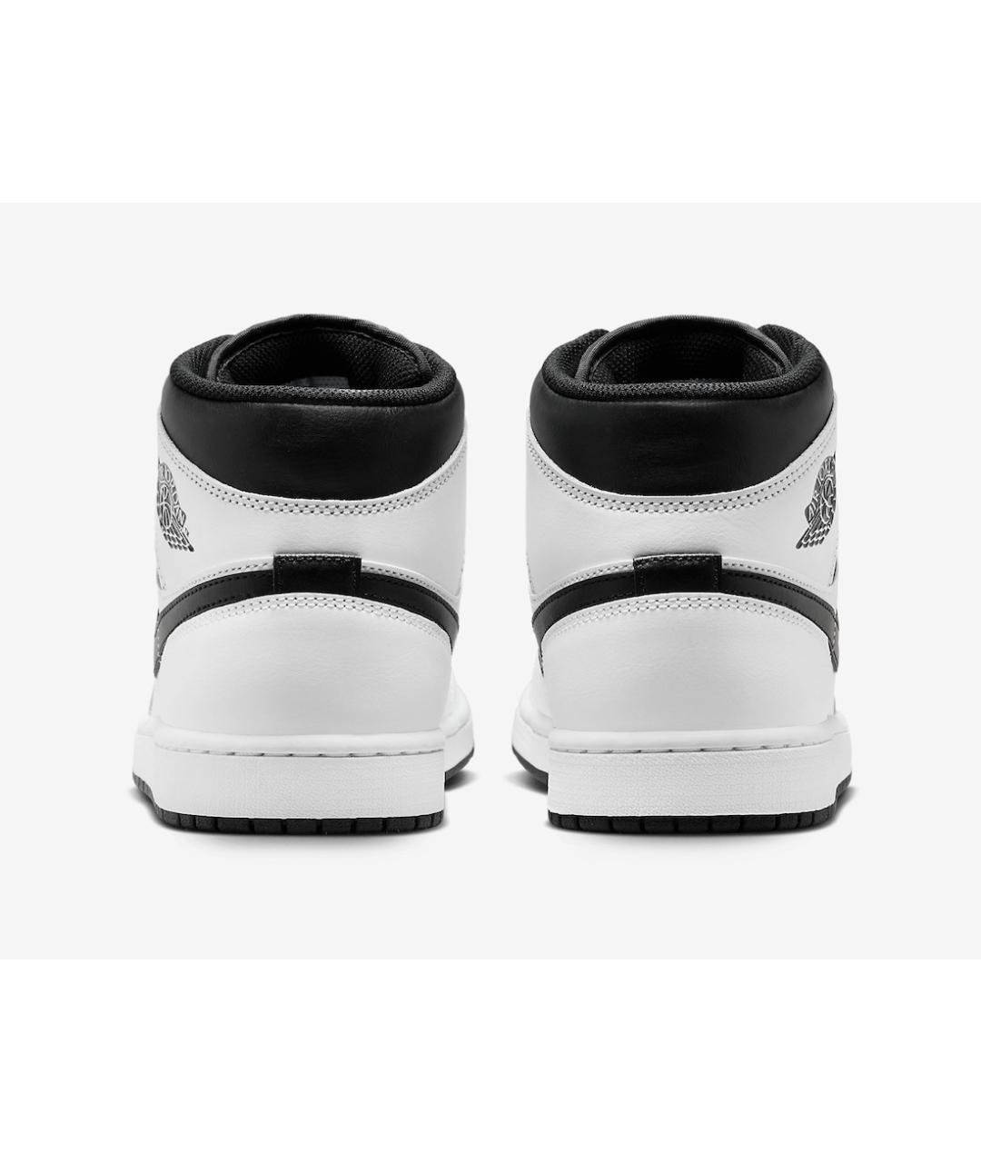 JORDAN Белые кожаные высокие кроссовки / кеды, фото 4