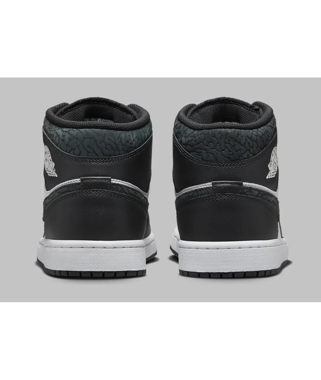 JORDAN Черные кожаные кроссовки, фото 4