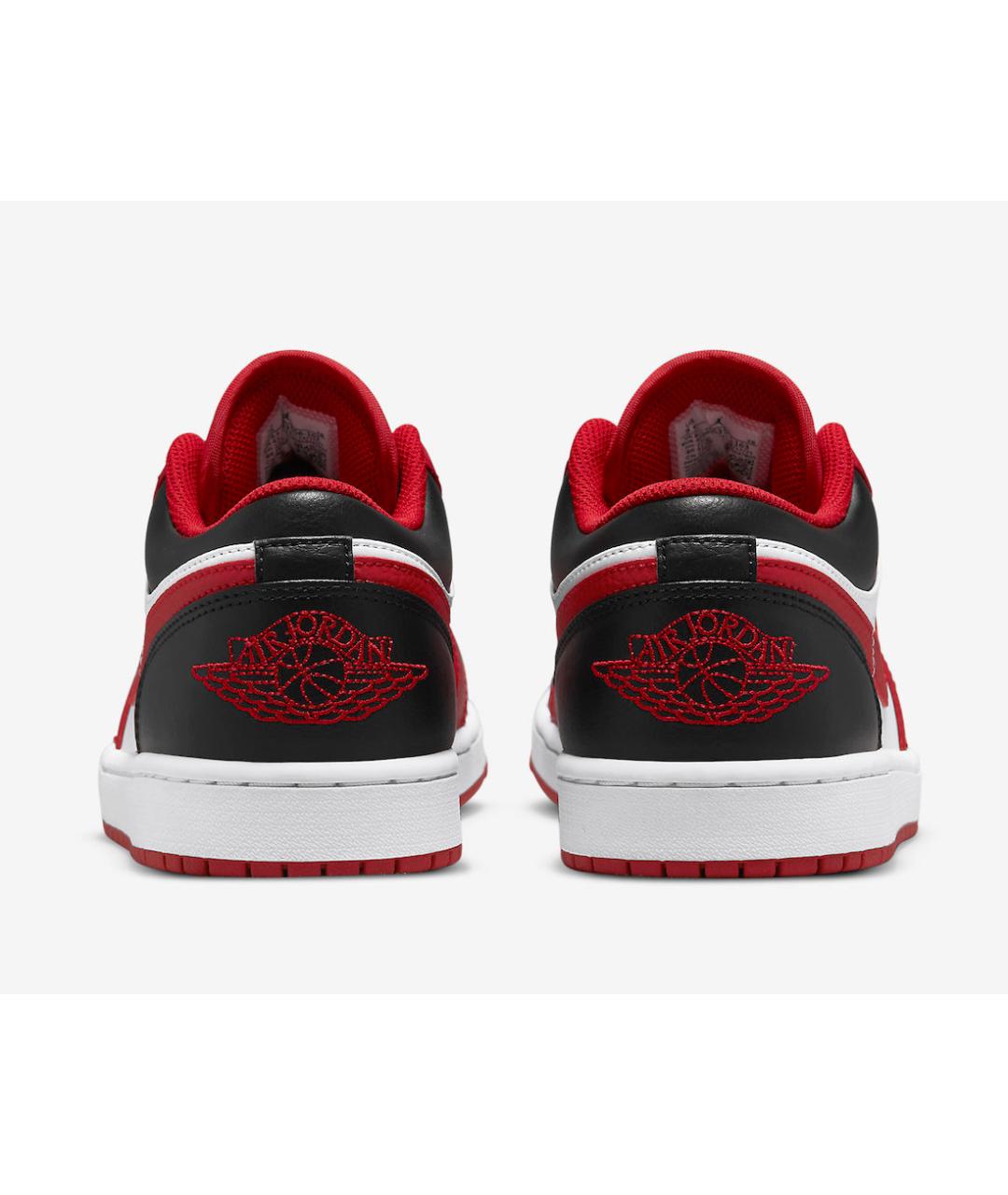 JORDAN Красные кожаные кроссовки, фото 4