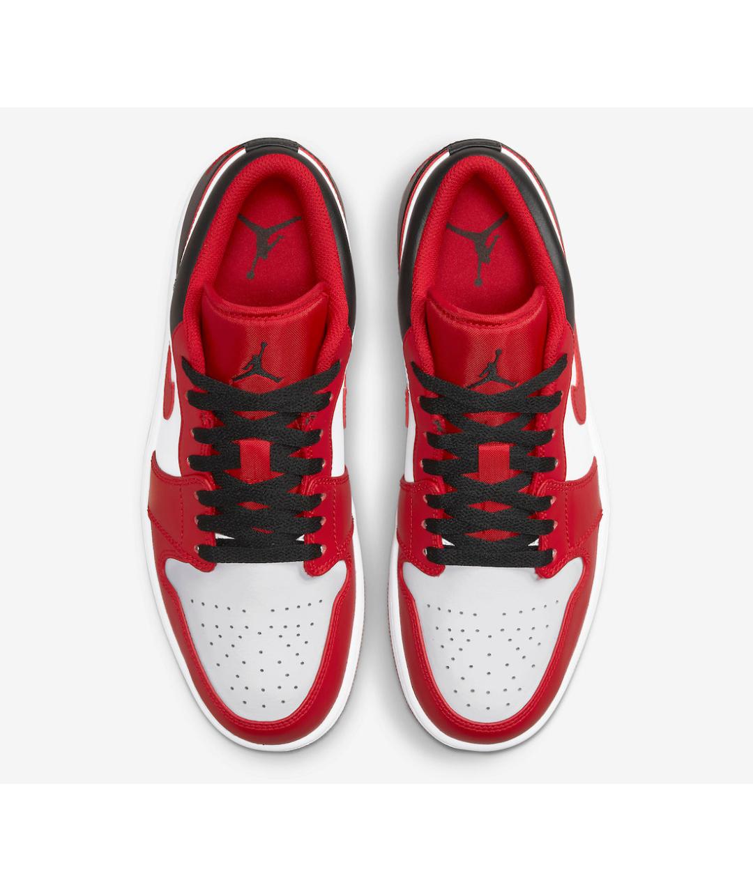 JORDAN Красные кожаные кроссовки, фото 3