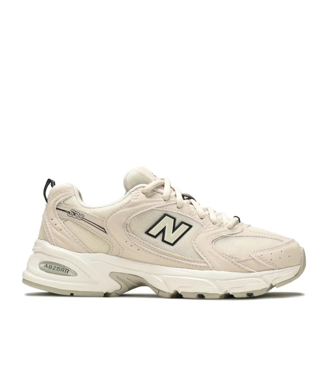 NEW BALANCE Бежевые низкие кроссовки / кеды, фото 1