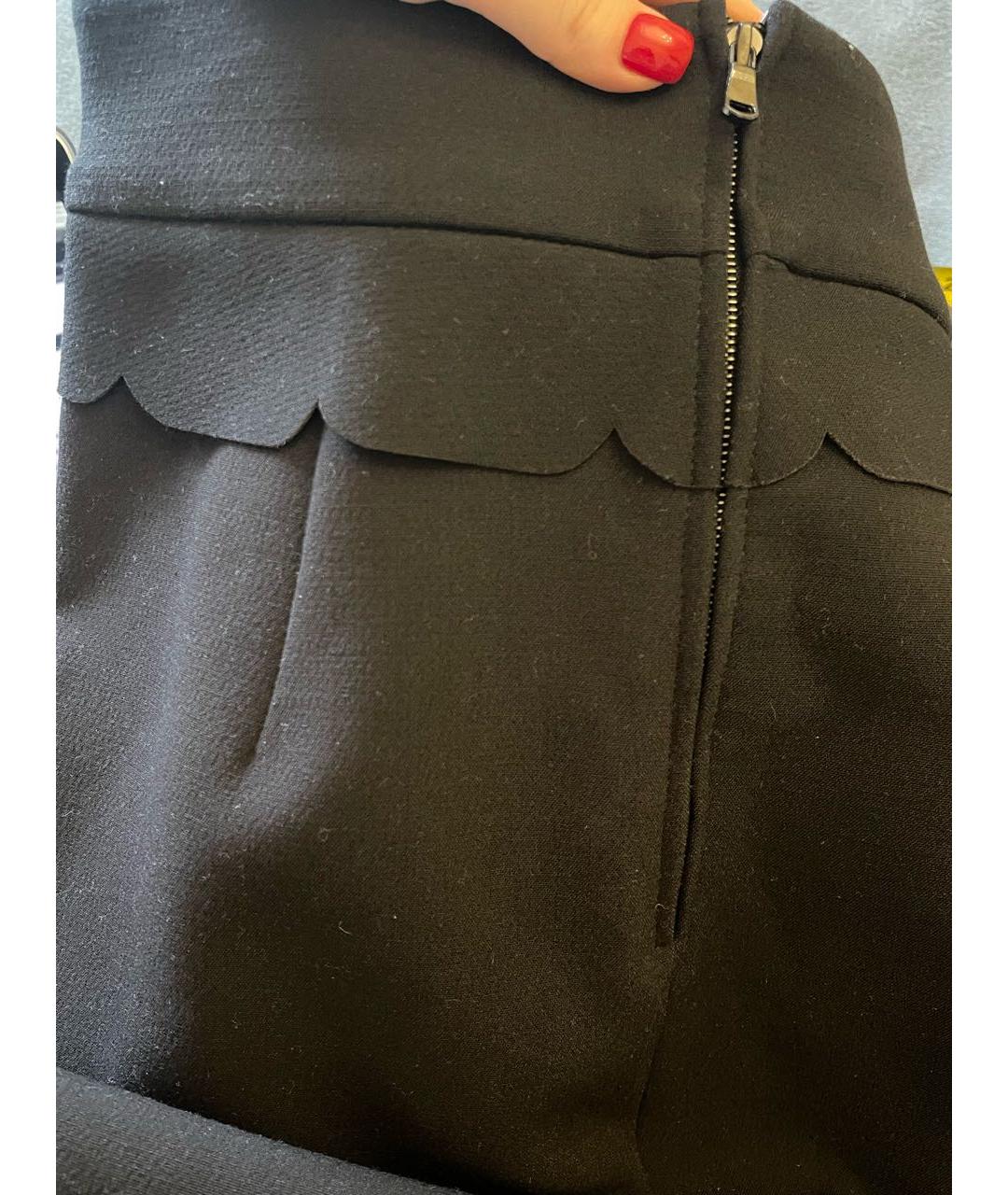 DOROTHEE SCHUMACHER Черная полиэстеровая юбка миди, фото 5