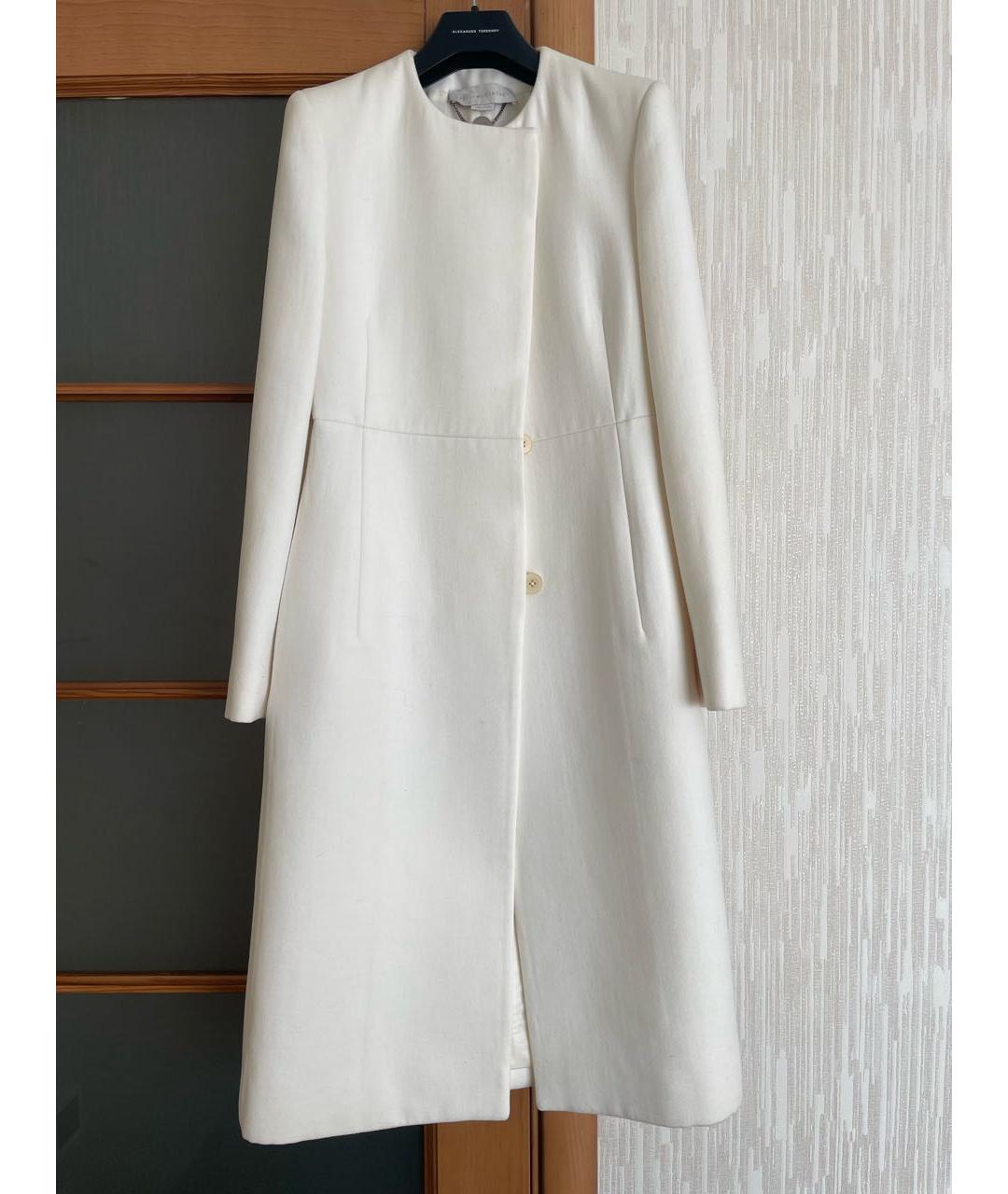STELLA MCCARTNEY Белое шерстяное пальто, фото 4