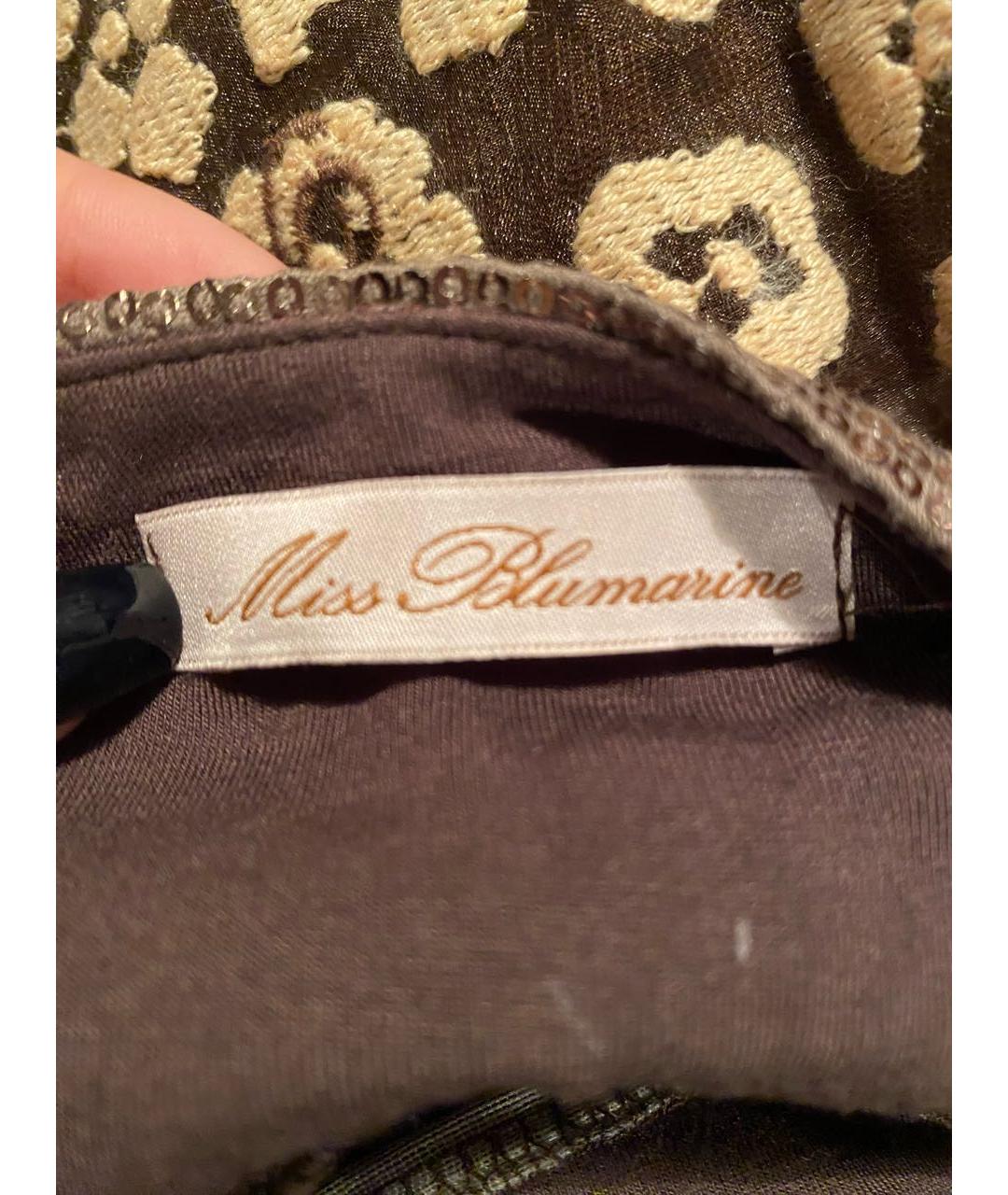 MISS BLUMARINE Мульти полиэстеровая юбка, фото 2