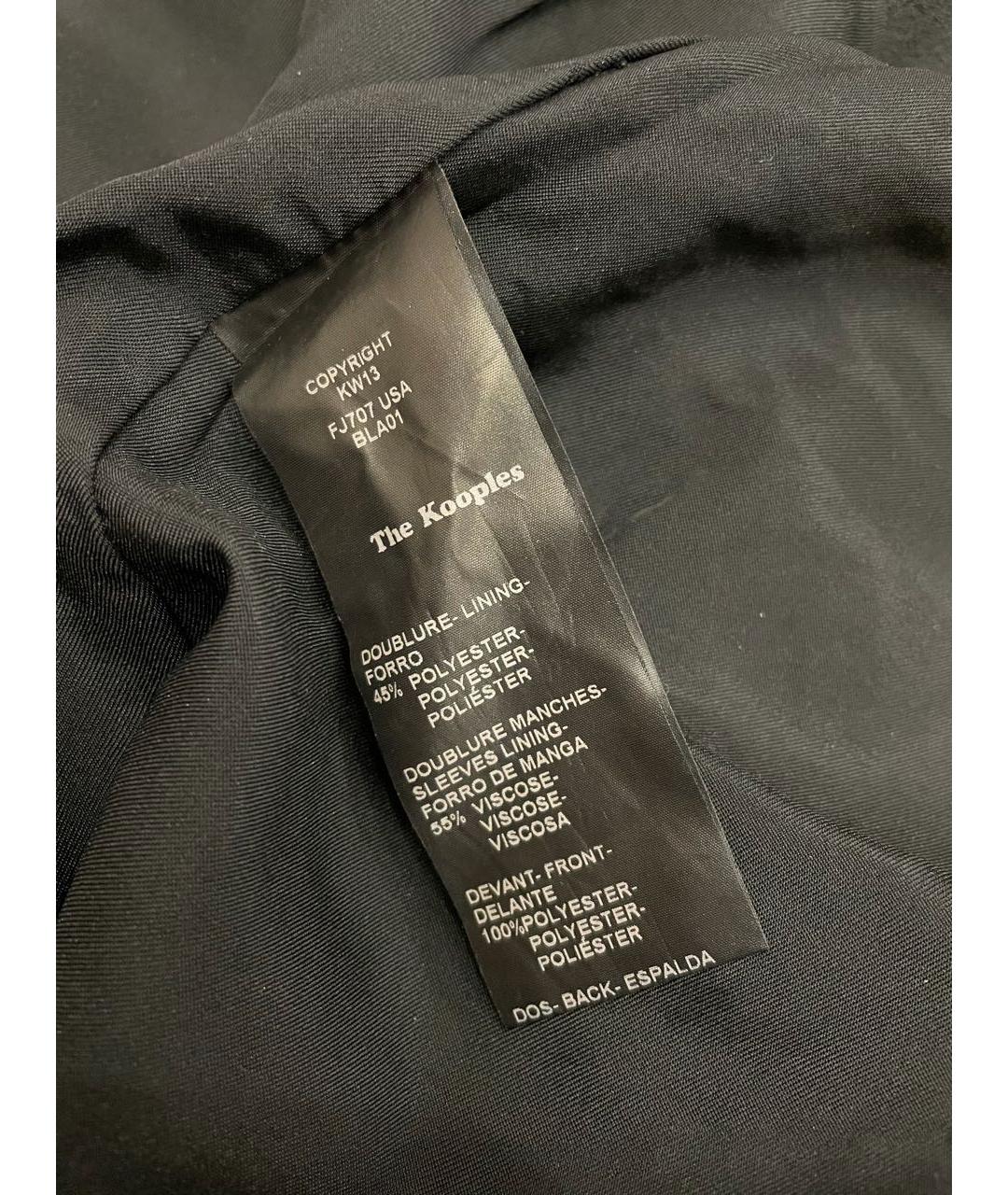 THE KOOPLES Черная полиэстеровая юбка мини, фото 3