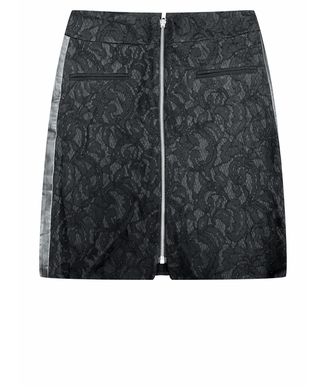 THE KOOPLES Черная полиэстеровая юбка мини, фото 1
