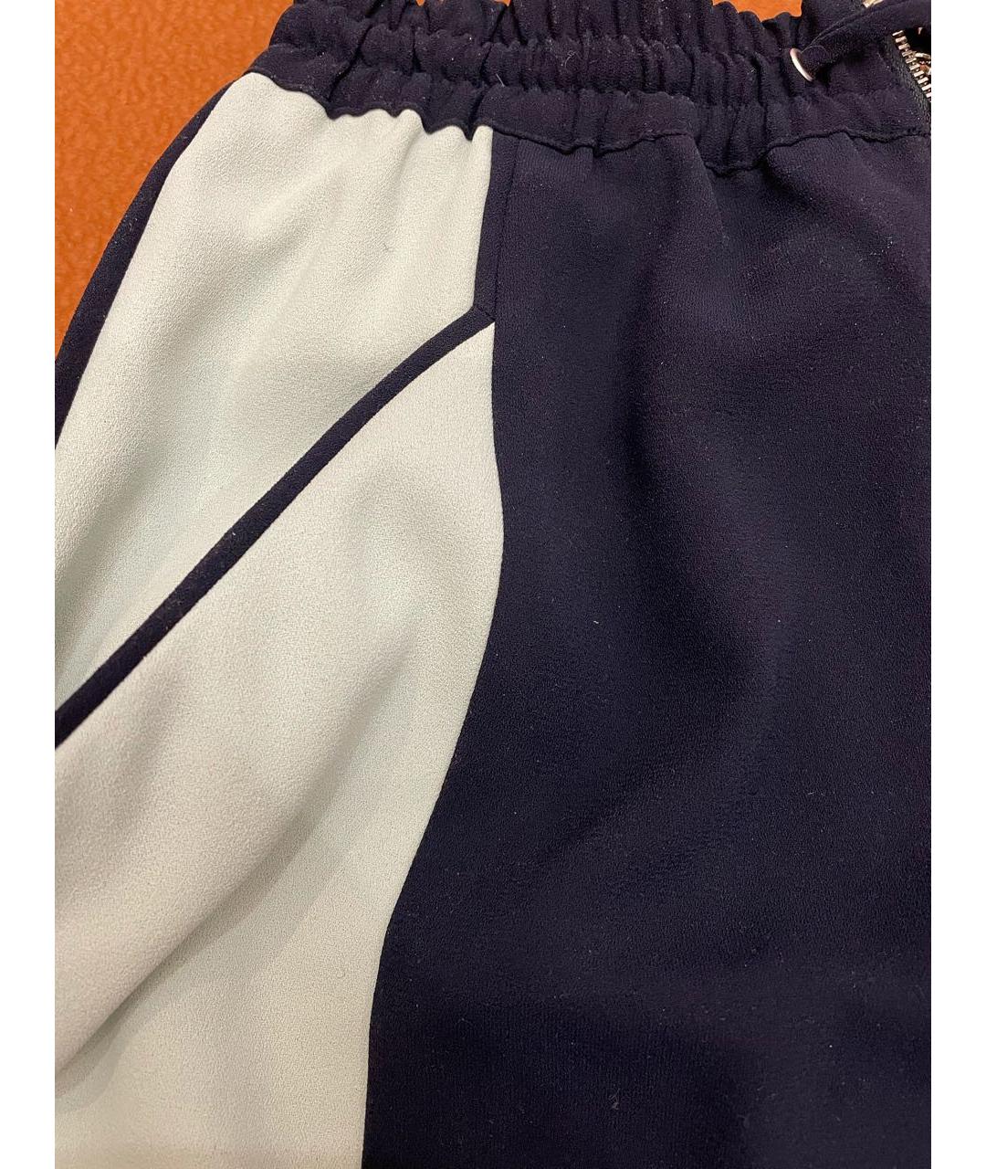WHISTLES Голубая полиэстеровая юбка мини, фото 2