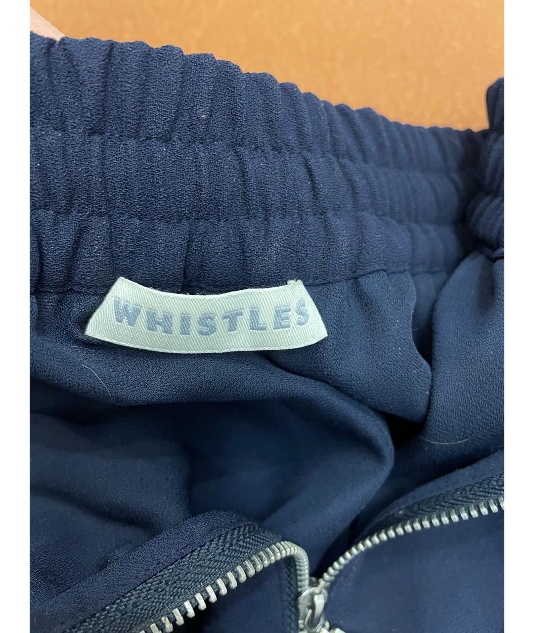 WHISTLES Голубая полиэстеровая юбка мини, фото 3