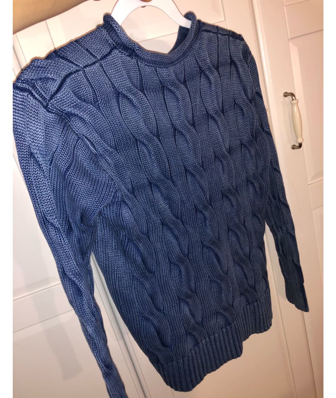 POLO RALPH LAUREN Синий хлопковый джемпер / свитер, фото 6