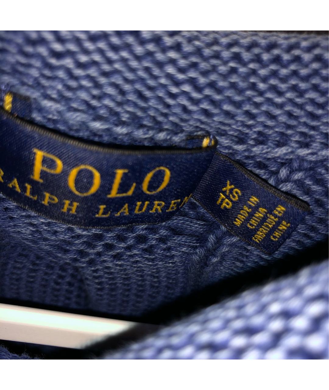 POLO RALPH LAUREN Синий хлопковый джемпер / свитер, фото 4