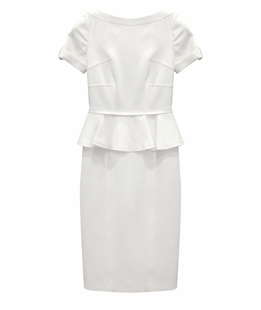 BURBERRY LONDON Белое шерстяное повседневное платье, фото 1
