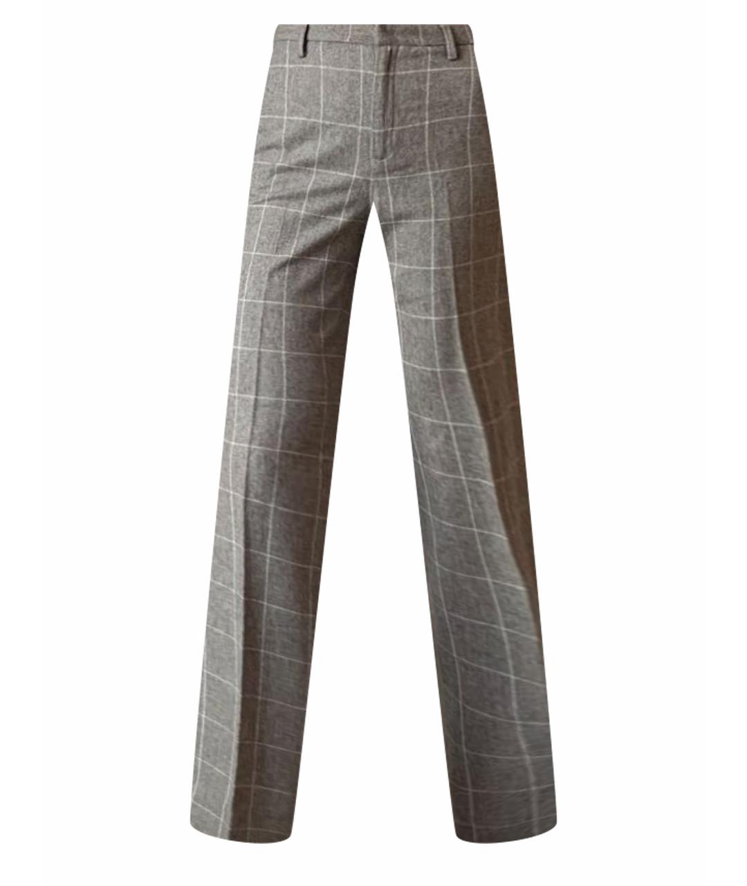 MALO Бежевые кашемировые прямые брюки, фото 1