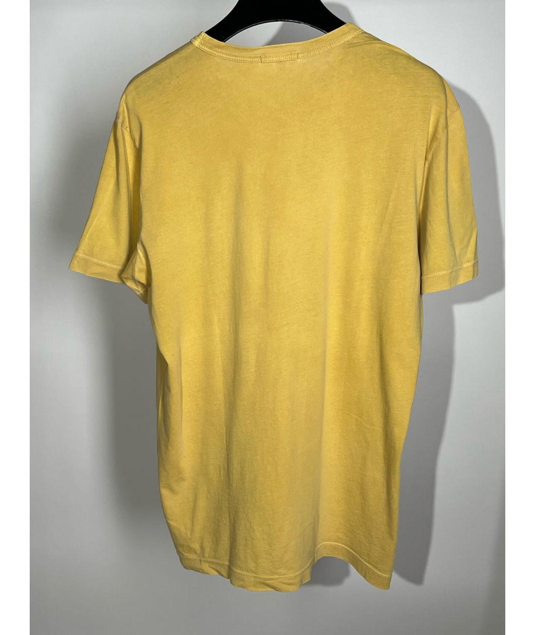 JAMES PERSE Желтая хлопковая футболка, фото 2