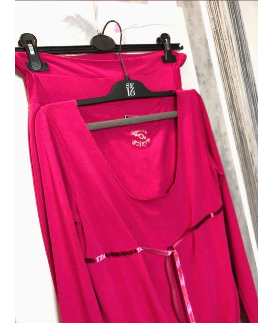 BLUGIRL Розовый хлопковый костюм с брюками, фото 4