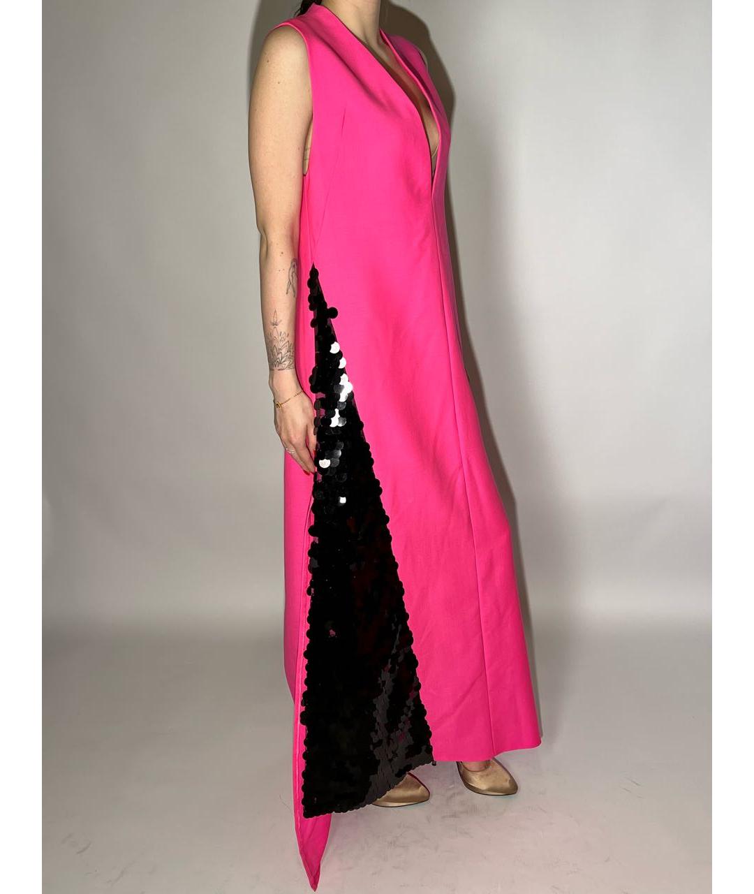 CHAPURIN Розовое шелковое вечернее платье, фото 3