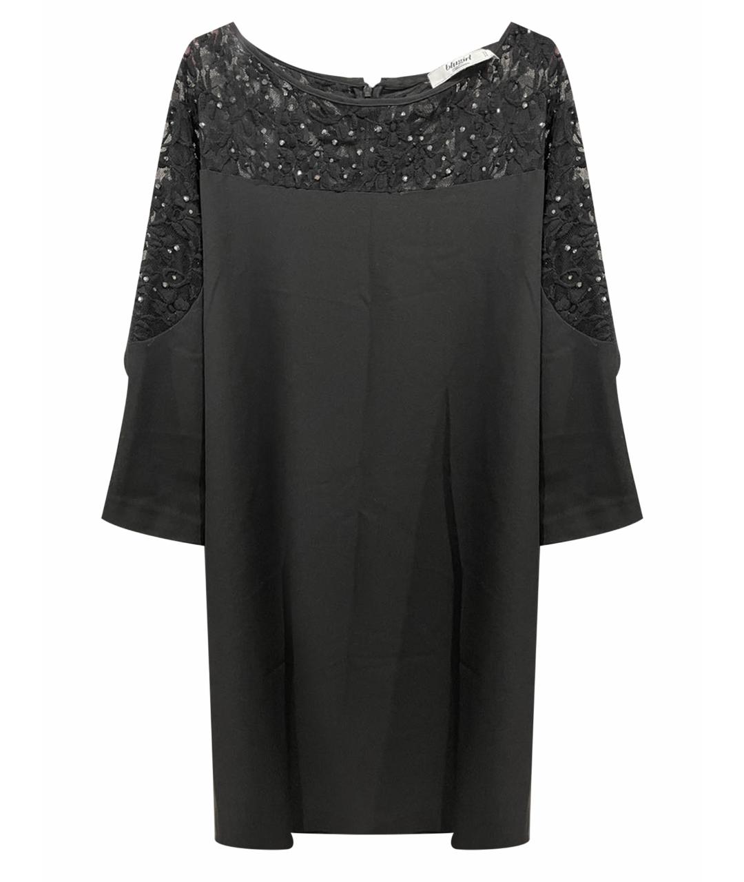 BLUGIRL Черное полиамидовое вечернее платье, фото 1