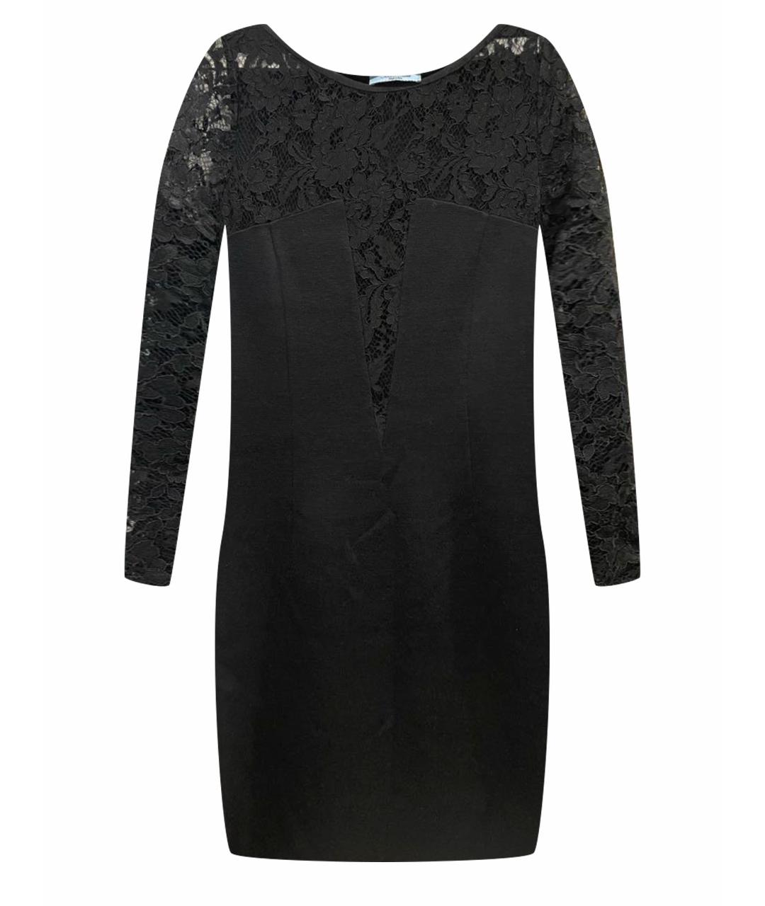 BLUMARINE Черное шерстяное вечернее платье, фото 1