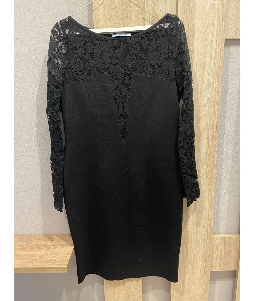 BLUMARINE Черное шерстяное вечернее платье, фото 5
