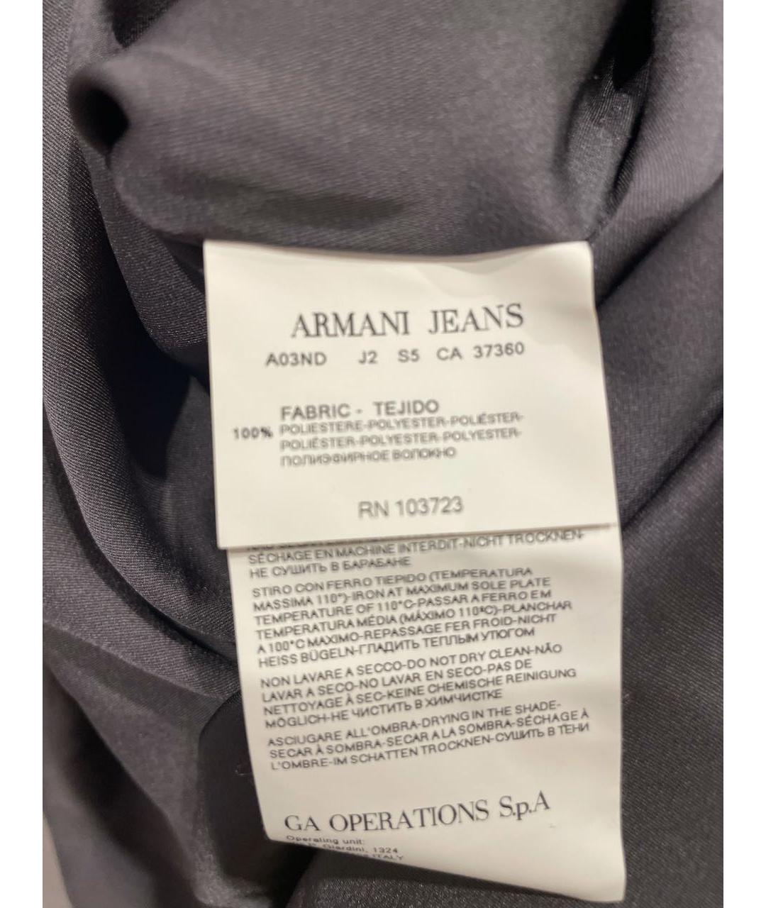 ARMANI JEANS Серое полиэстеровое платье, фото 3