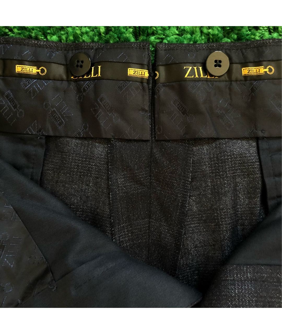 ZILLI Серые шерстяные классические брюки, фото 4