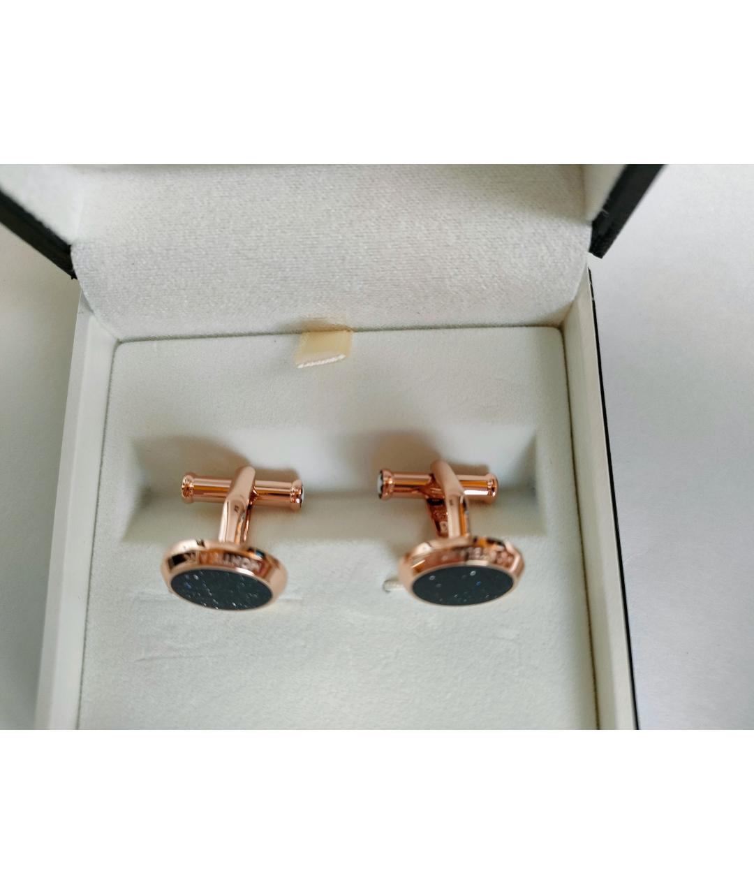 MONTBLANC Золотые металлические запонки, фото 8