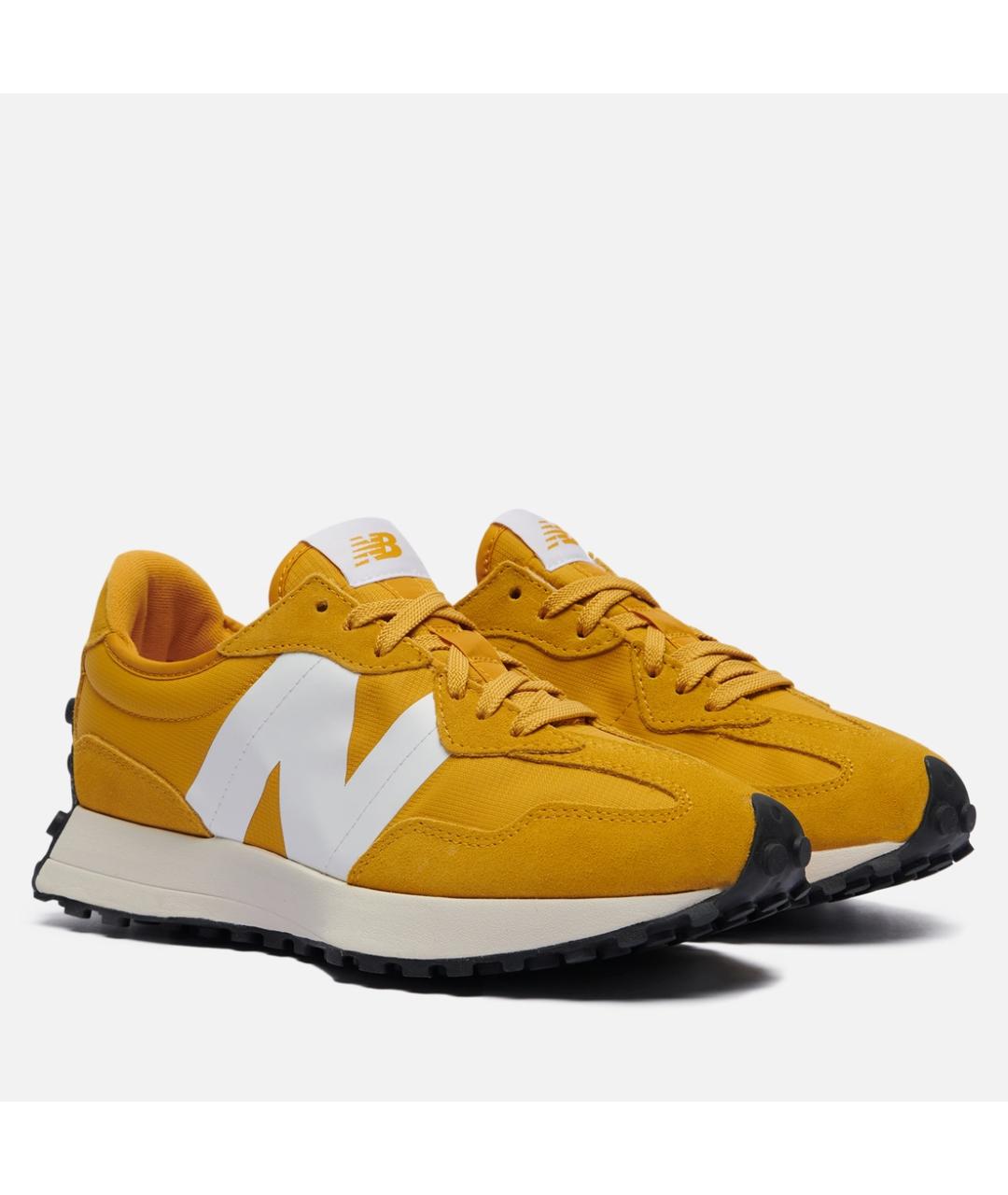 NEW BALANCE Желтые замшевые низкие кроссовки / кеды, фото 2
