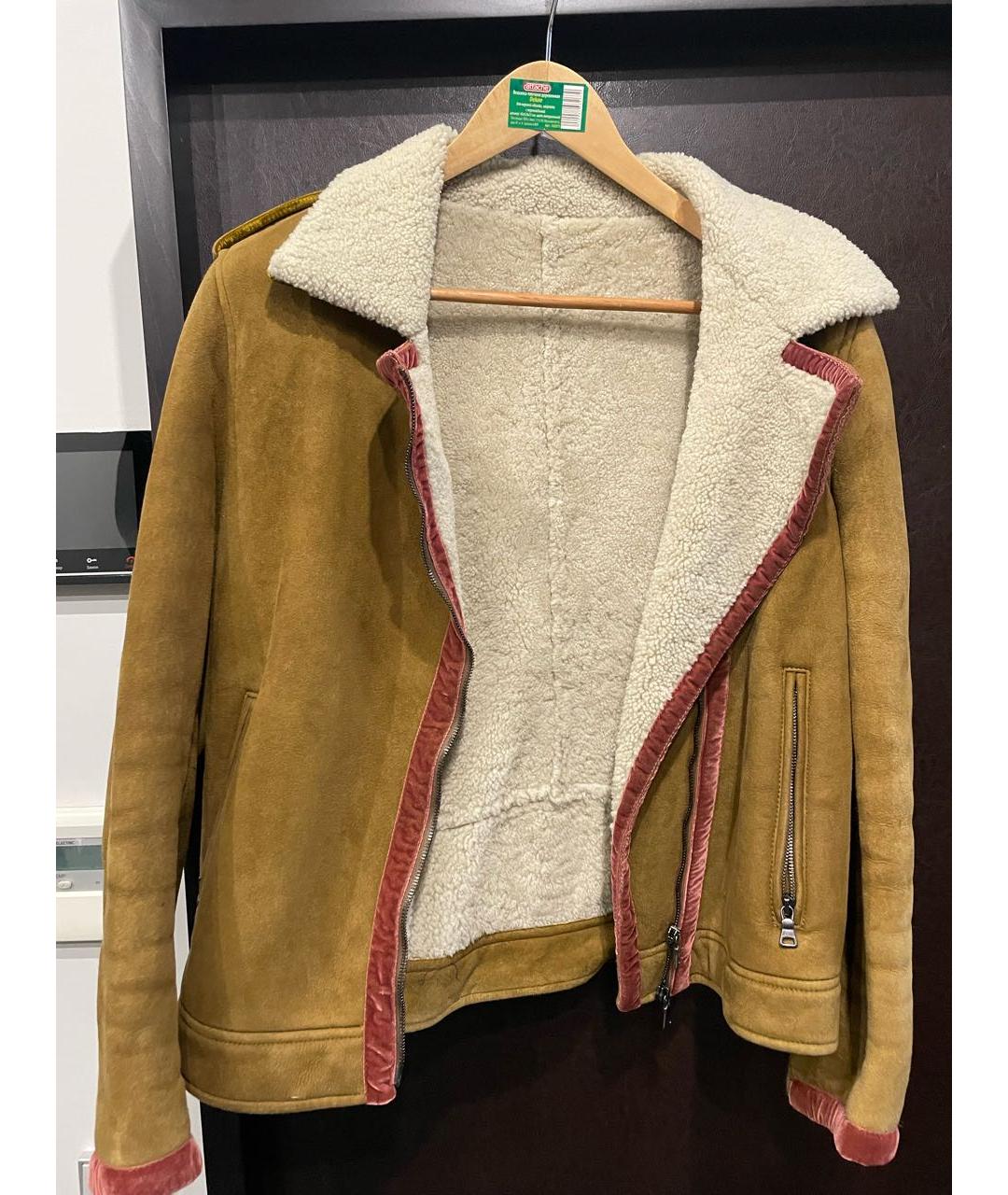 ETRO Коричневая замшевая дубленка, фото 7