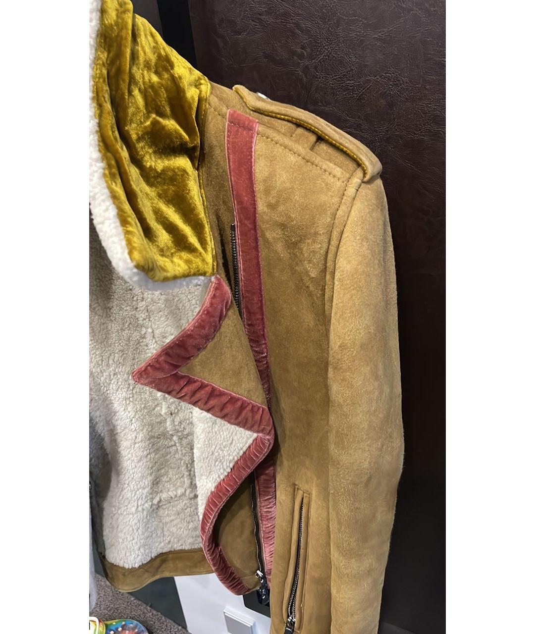 ETRO Коричневая замшевая дубленка, фото 2