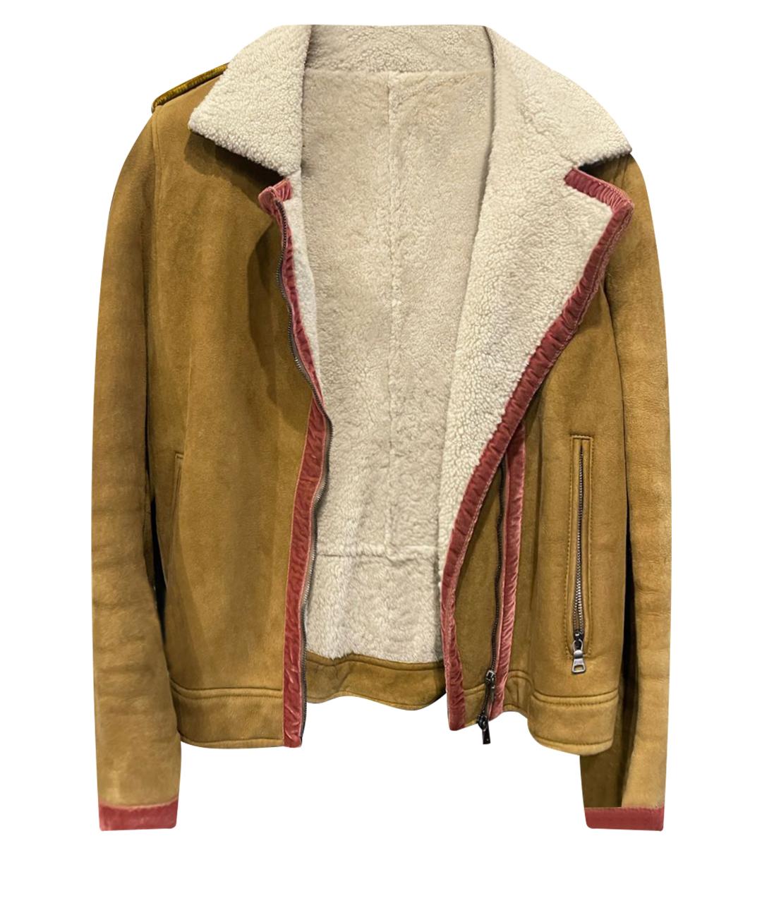 ETRO Коричневая замшевая дубленка, фото 1