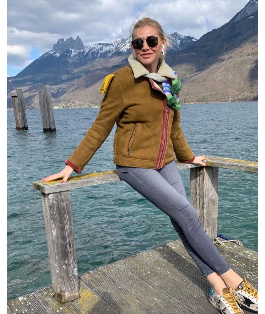 ETRO Коричневая замшевая дубленка, фото 4