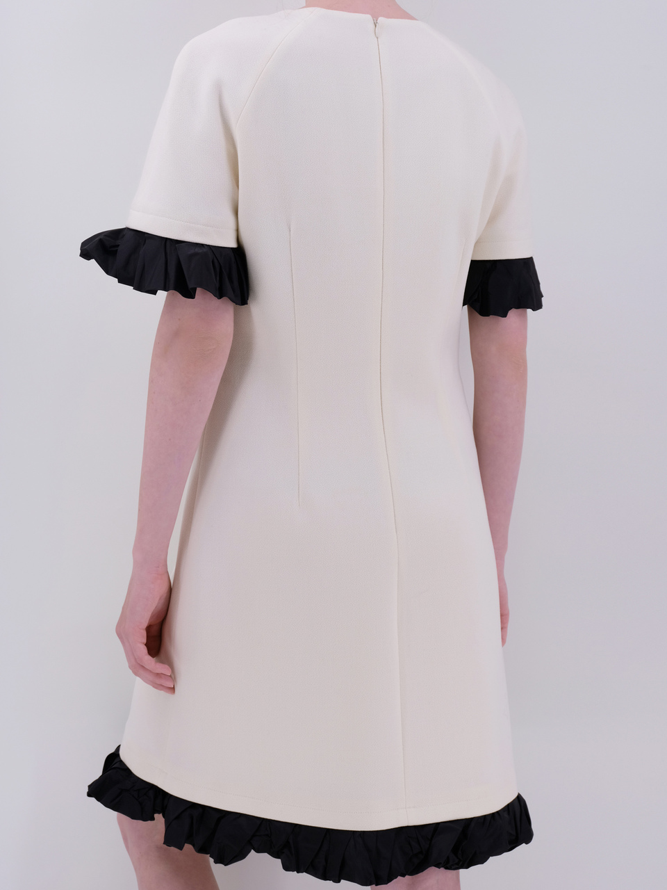 MICHAEL KORS Белое шерстяное повседневное платье, фото 3